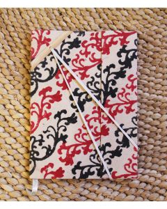 A5 Recycled Paper Notebook with Elastic Lock-Nepali Print