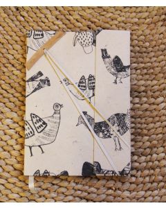 A5 Recycled Paper Notebook with Elastic Lock-Quirky Pigeons